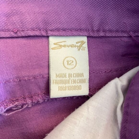 Seven7 Lavender Ankle Jeans sz 12 EUC - Picture 6 of 6